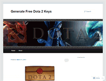 Tablet Screenshot of generatefreedota2keys.wordpress.com