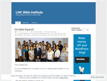 Tablet Screenshot of lincbibleinstitute.wordpress.com