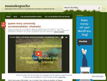 Tablet Screenshot of mamakupucho.wordpress.com