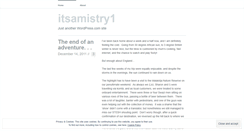 Desktop Screenshot of itsamistry1.wordpress.com
