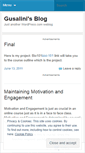 Mobile Screenshot of gusalini.wordpress.com