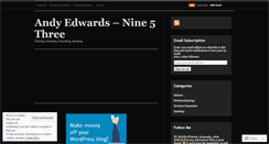 Desktop Screenshot of nine5three.wordpress.com