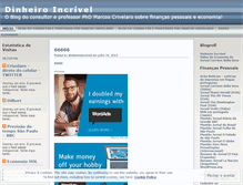 Tablet Screenshot of dinheiroincrivel.wordpress.com