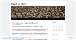 Desktop Screenshot of impactnotintent.wordpress.com