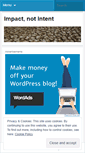 Mobile Screenshot of impactnotintent.wordpress.com