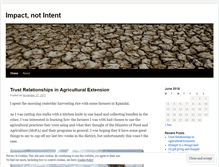 Tablet Screenshot of impactnotintent.wordpress.com
