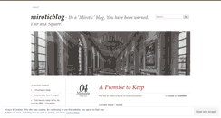 Desktop Screenshot of miroticblog.wordpress.com