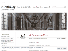 Tablet Screenshot of miroticblog.wordpress.com