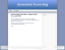 Tablet Screenshot of humanioraforum.wordpress.com