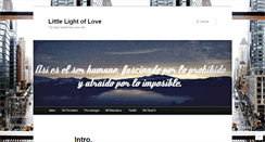 Desktop Screenshot of littlelightoflove.wordpress.com