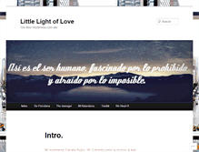 Tablet Screenshot of littlelightoflove.wordpress.com