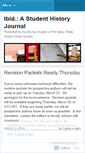 Mobile Screenshot of ibidjournal.wordpress.com