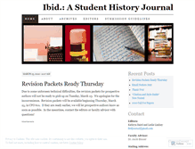 Tablet Screenshot of ibidjournal.wordpress.com