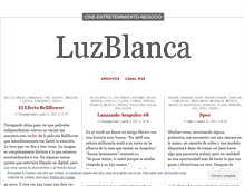 Tablet Screenshot of luzblancafilms.wordpress.com