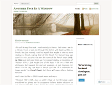 Tablet Screenshot of anotherfaceinawindow.wordpress.com