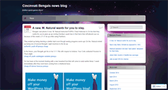 Desktop Screenshot of cincinnatibengals1.wordpress.com