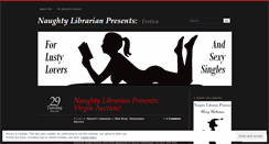 Desktop Screenshot of naughtylibrarianpresents.wordpress.com