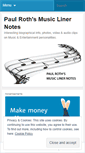 Mobile Screenshot of musiclinernotes.wordpress.com