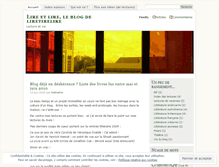 Tablet Screenshot of liretirelire.wordpress.com