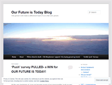 Tablet Screenshot of ourfutureistoday.wordpress.com