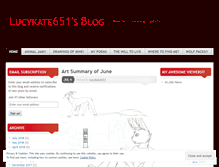 Tablet Screenshot of lucykate651.wordpress.com