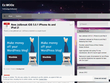 Tablet Screenshot of ezmodz.wordpress.com