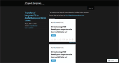 Desktop Screenshot of bergman76.wordpress.com