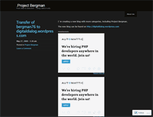 Tablet Screenshot of bergman76.wordpress.com