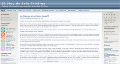 Desktop Screenshot of islacristina.wordpress.com