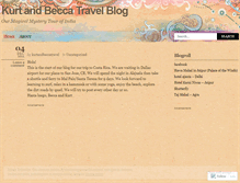 Tablet Screenshot of kurtandbeccatravel.wordpress.com