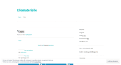 Desktop Screenshot of ellematerielle.wordpress.com