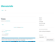 Tablet Screenshot of ellematerielle.wordpress.com