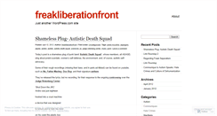 Desktop Screenshot of freakliberationfront.wordpress.com