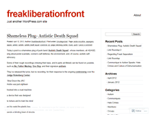 Tablet Screenshot of freakliberationfront.wordpress.com