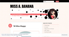 Desktop Screenshot of missannabanana.wordpress.com