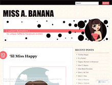 Tablet Screenshot of missannabanana.wordpress.com