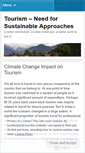 Mobile Screenshot of driptoonsustainabletourism.wordpress.com
