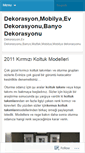 Mobile Screenshot of dekorasyoncunuz.wordpress.com