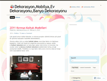 Tablet Screenshot of dekorasyoncunuz.wordpress.com