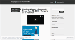 Desktop Screenshot of hamiltonvlogger.wordpress.com