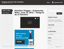 Tablet Screenshot of hamiltonvlogger.wordpress.com