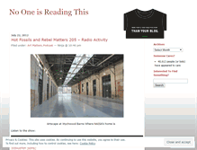 Tablet Screenshot of nooneisreadingthis.wordpress.com