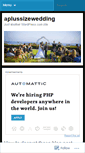 Mobile Screenshot of aplussizewedding.wordpress.com
