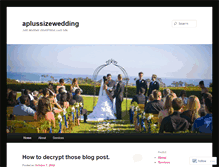 Tablet Screenshot of aplussizewedding.wordpress.com