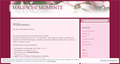 Desktop Screenshot of magischemomente.wordpress.com