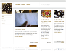 Tablet Screenshot of mariassweettreats.wordpress.com