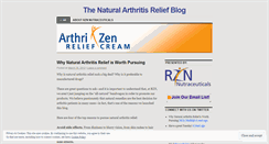 Desktop Screenshot of naturalarthritisreliefblog.wordpress.com