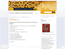 Tablet Screenshot of ghazaliancenter.wordpress.com