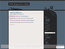 Tablet Screenshot of pfmmagazine.wordpress.com