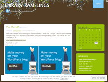 Tablet Screenshot of libraryramblings.wordpress.com